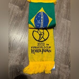 Brazil Soccer Scarf 2002 Korea Japan FIFA World Cup
